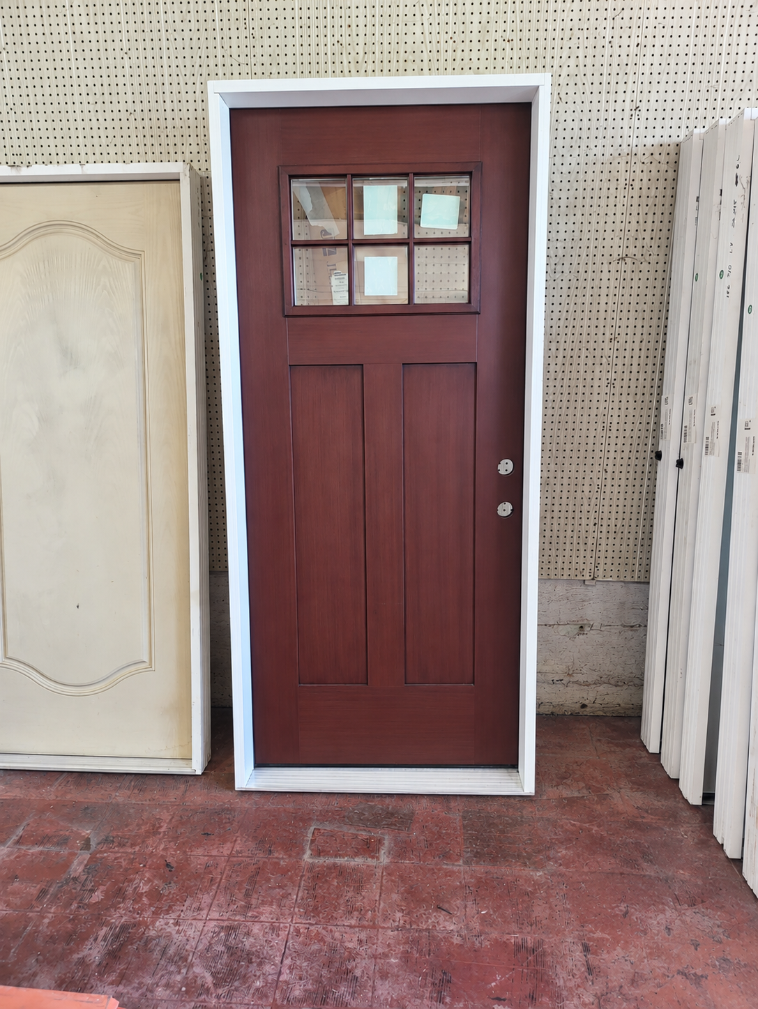 Prefinished Craftsman prehung door, 36 by 84 inches, left-hand inswing